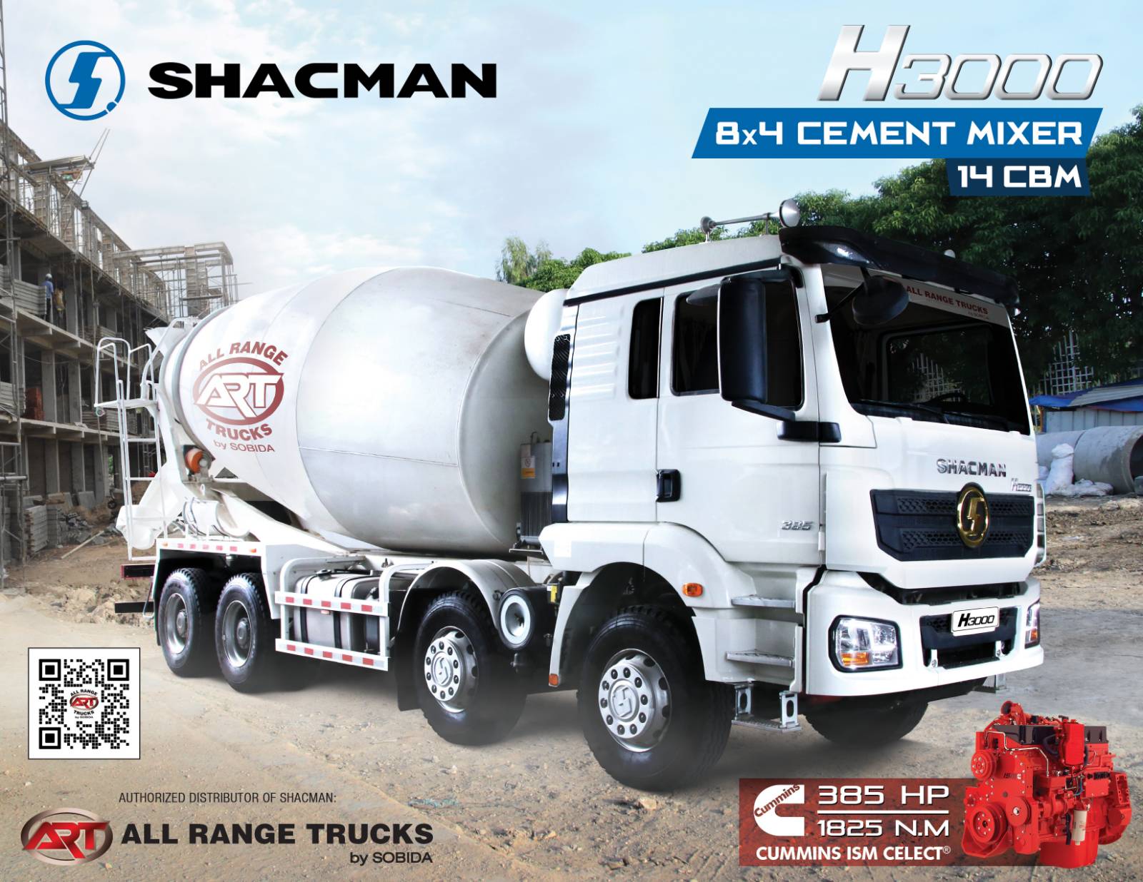Shacman H3000 8x4 Cement Mixer Truck 12 wheeler SX5316GJBHT326C photo